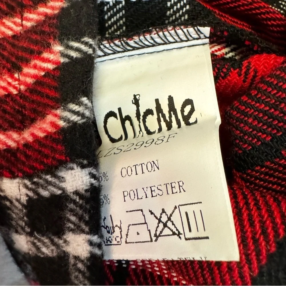 Chic Me Flannel Shirt Shacket Coat Plaid Red
Brushed Flannel Size Small NEW - Picture 5 of 15